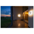 Q-RING, luminária de parede, sensor, 3000 K, IP54, branco