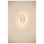 Q-RING, luminária de parede, sensor, 3000 K, IP54, branco