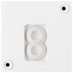Q-RING, luminária de parede, 3000 K, PHASE, IP65, branco