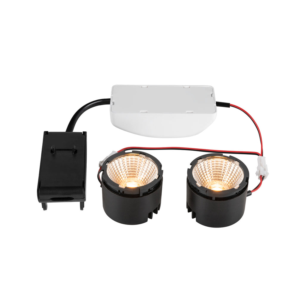 NEW TRIA®, Módulo LED duplo, 2700 K, 38°, PHASE, preto