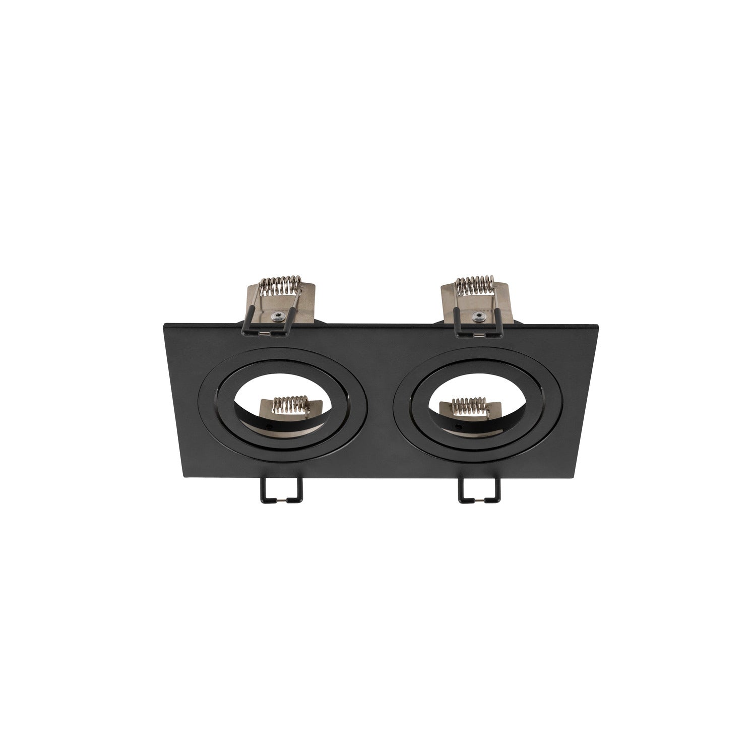 NEW TRIA - NOVO TRIA® 155, anel de teto embutido, C: 17 L: 9 A: 4 cm, duas lâmpadas, IP 20, preto