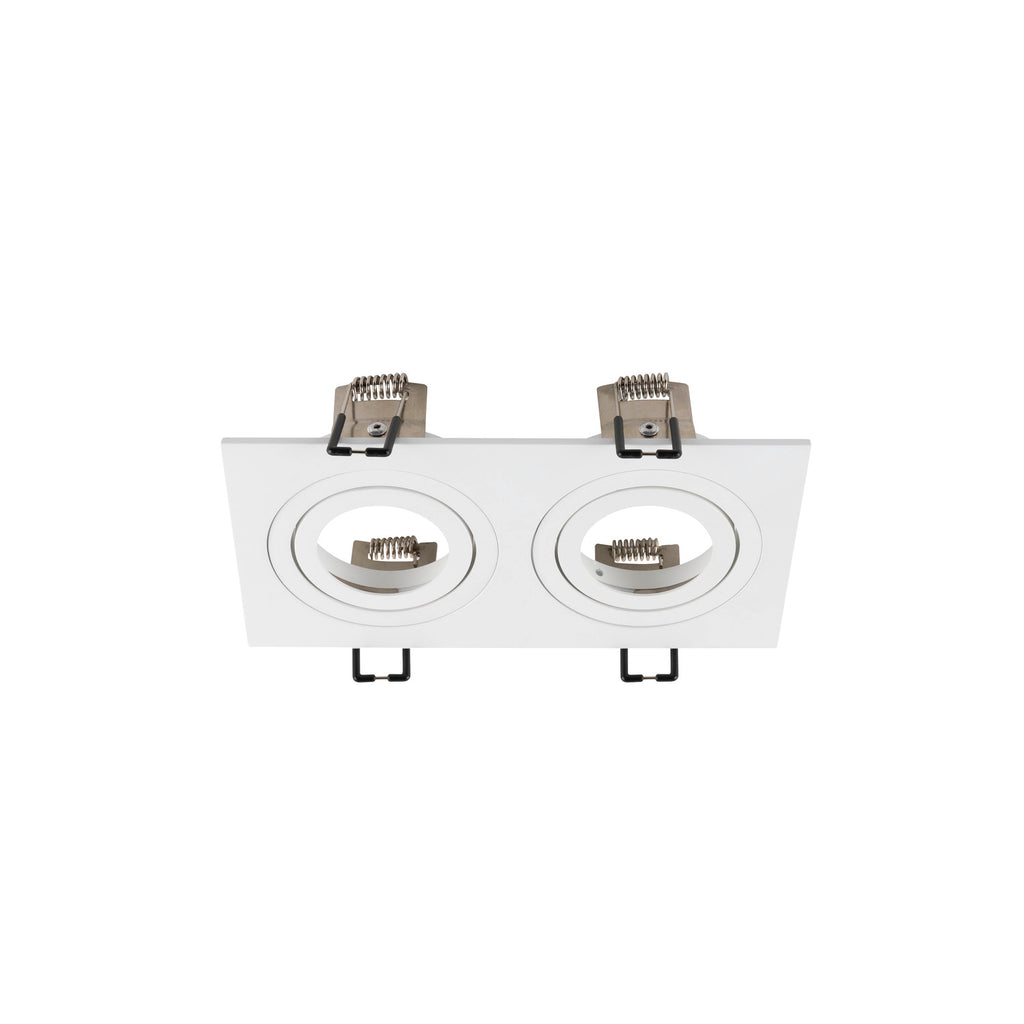NEW TRIA - NOVO TRIA® 155, anel de teto embutido, C: 17 L: 9 A: 4 cm, duas lâmpadas, IP 20, branco
