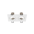 NEW TRIA - NOVO TRIA® 155, anel de teto embutido, C: 17 L: 9 A: 4 cm, duas lâmpadas, IP 20, branco