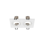 NEW TRIA - NOVO TRIA® 155, anel de teto embutido, C: 17 L: 9 A: 4 cm, duas lâmpadas, IP 20, branco