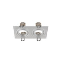 NEW TRIA - NOVO TRIA® 155, anel de teto embutido, C: 17 L: 9 A: 4 cm, duas lâmpadas, IP 20, alumínio