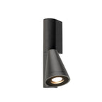 T-TUBE, luminária de parede de montagem saliente, GU10, simples, IP44, máx. 10 W, preto