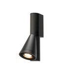 T-TUBE, luminária de parede de montagem saliente, GU10, simples, IP44, máx. 10 W, preto