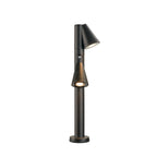 T-TUBE 70 POLE, candeeiro de pé exterior, GU10, duplo, sensor, IP44, máx. 10 W, preto