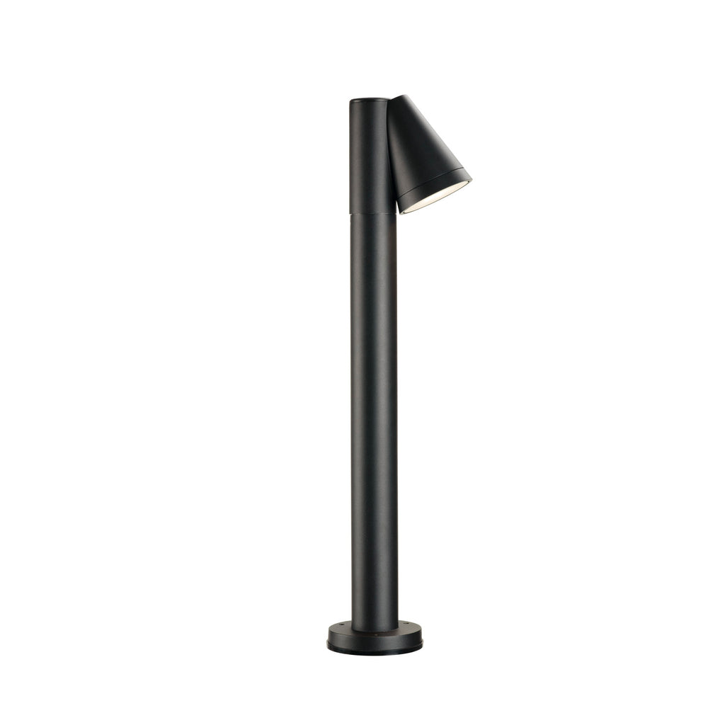 T-TUBE 70 POLE, candeeiro de pé exterior, GU10, simples, IP65, máx. 10 W, preto
