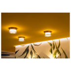 CYFT WAVE, luminária saliente para parede e teto, 2700/3000/4000 K, 6,5 W, PHASE, preto / leitoso