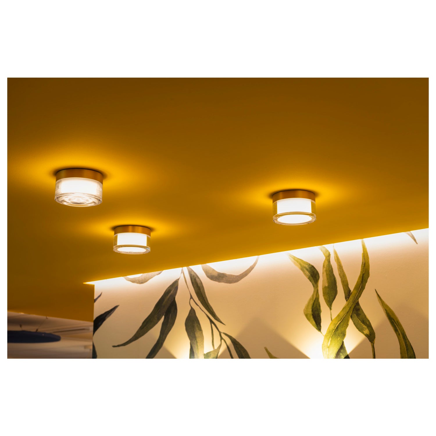CYFT WAVE, luminária saliente para parede e teto, 2700/3000/4000 K, 6,5 W, PHASE, preto / leitoso