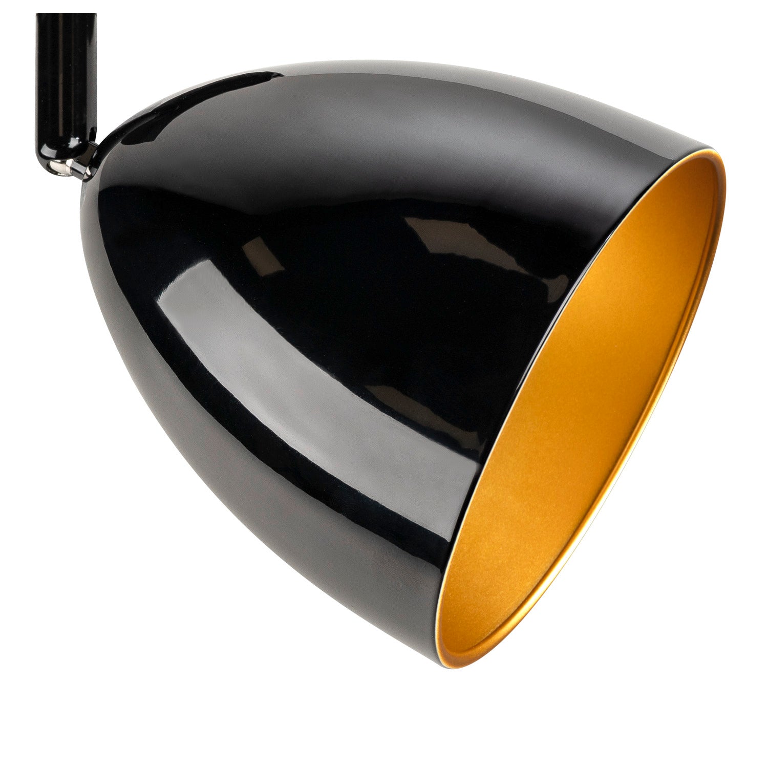 PARA CONE 14, luminária de sistema trifásico, GU10, preto/dourado