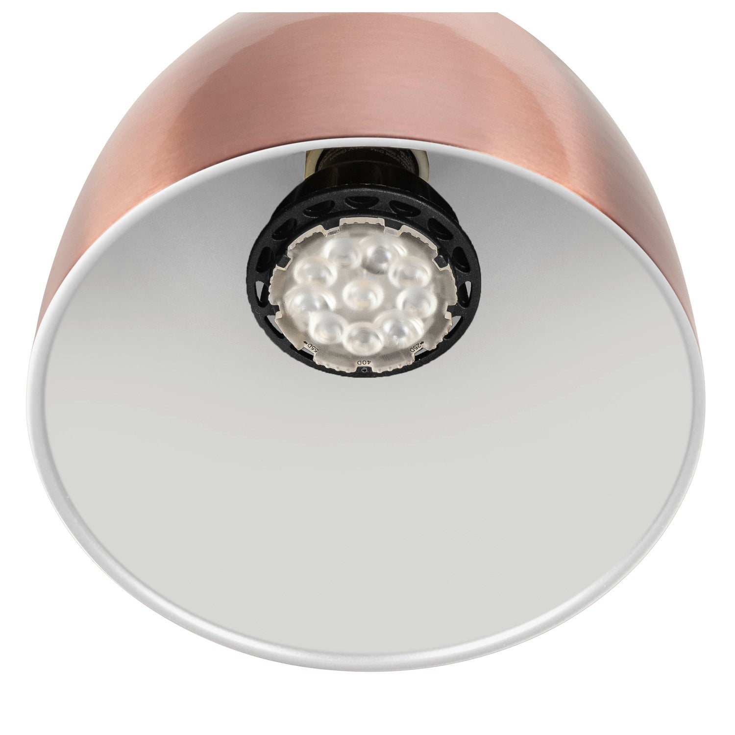 PARA CONE 14, luminária de sistema trifásico, GU10, cobre/branco