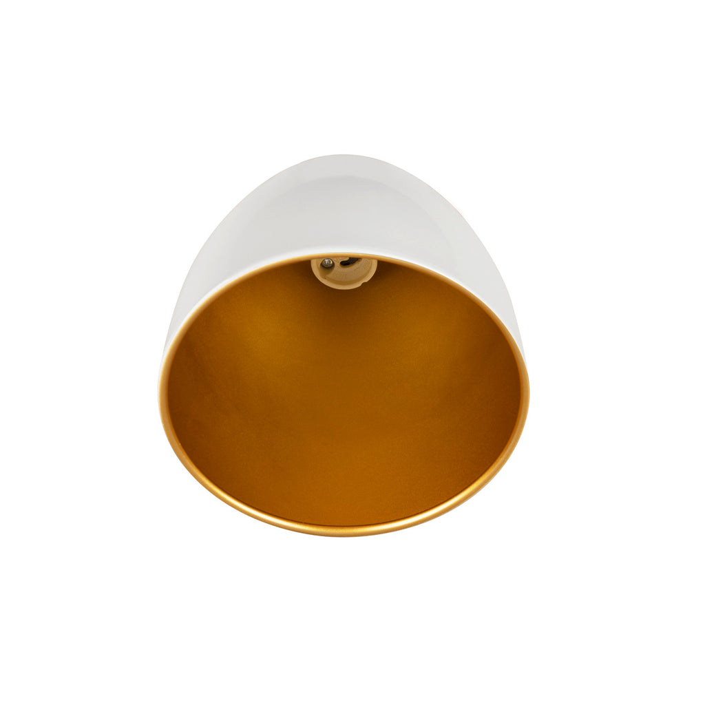 PARA CONE 14, luminária suspensa para sistema trifásico, GU10, branco/dourado