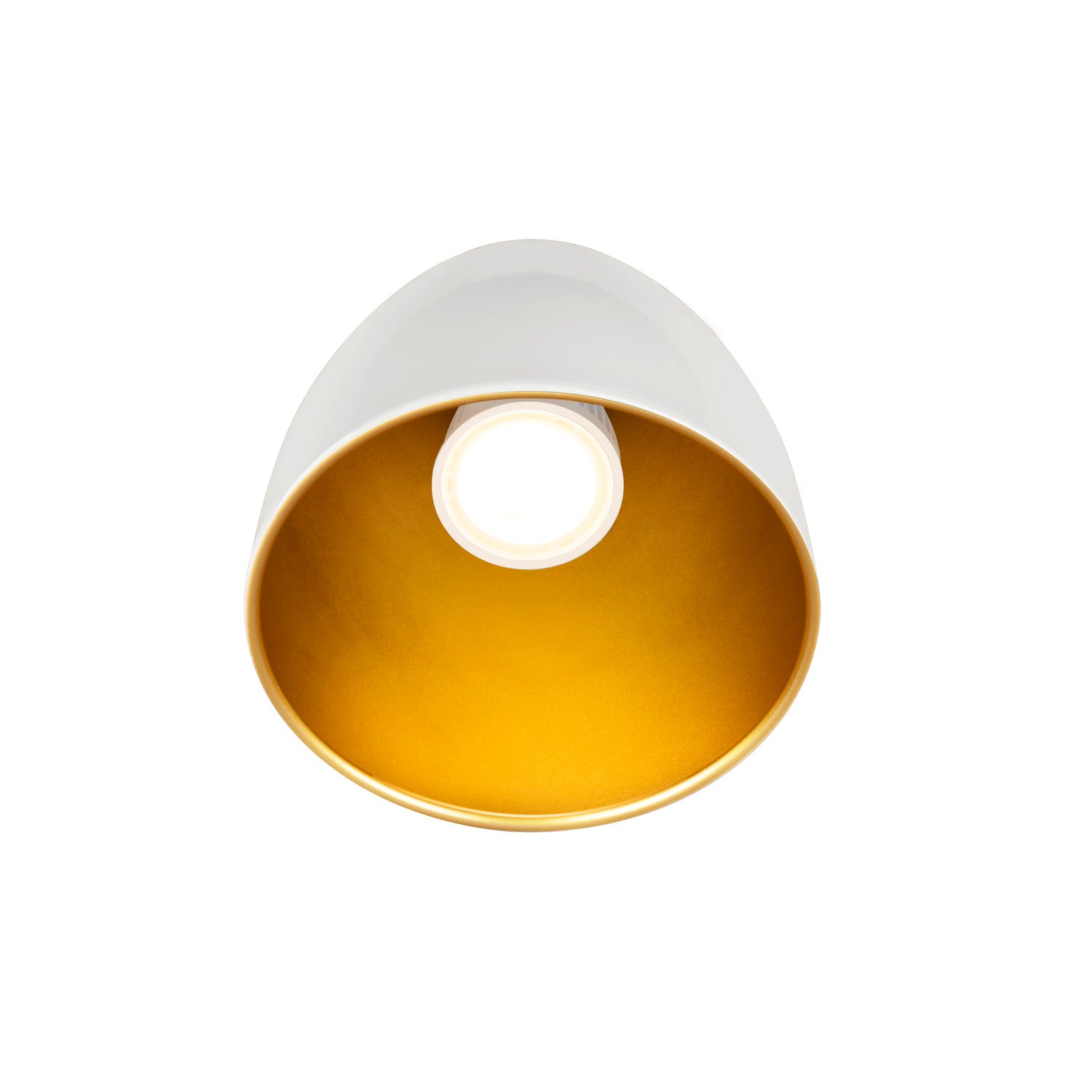 PARA CONE 14, luminária suspensa para sistema trifásico, GU10, branco/dourado