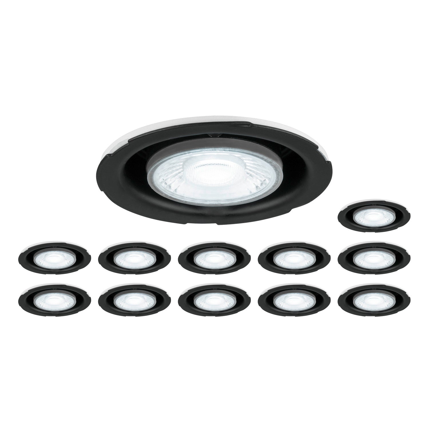 Conjunto composto por 12 x UNIVERSAL DOWNLIGHT PHASE 38°, fixa/orientável, sem cobertura