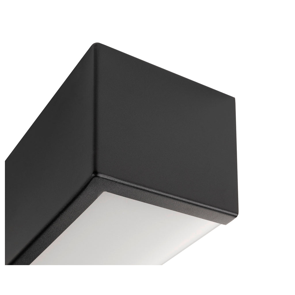 CHROMBO, Aplique de parede, quadrado, 3000 K, 8 W, PHASE, 120°, preto