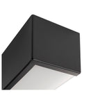 CHROMBO, Aplique de parede, quadrado, 3000 K, 8 W, PHASE, 120°, preto