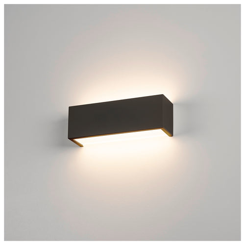 CHROMBO, Aplique de parede, quadrado, 3000 K, 8 W, PHASE, 120°, preto