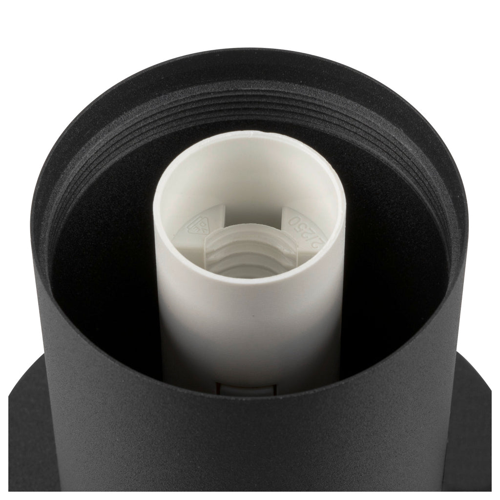 VARYT, Candeeiro de mesa, redondo, 1x máx. 6 W, E14, preto