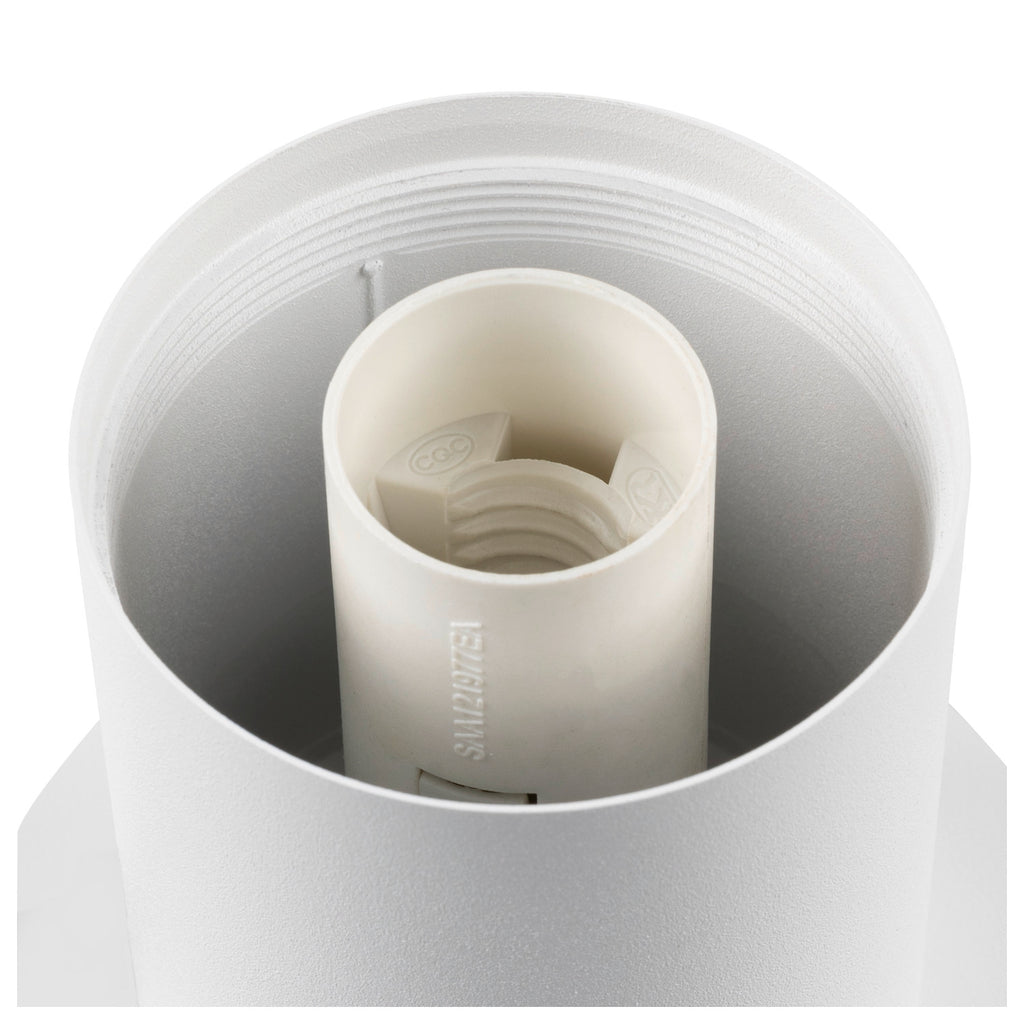 VARYT, Candeeiro de mesa, redondo, 1x máx. 6 W, E14, branco