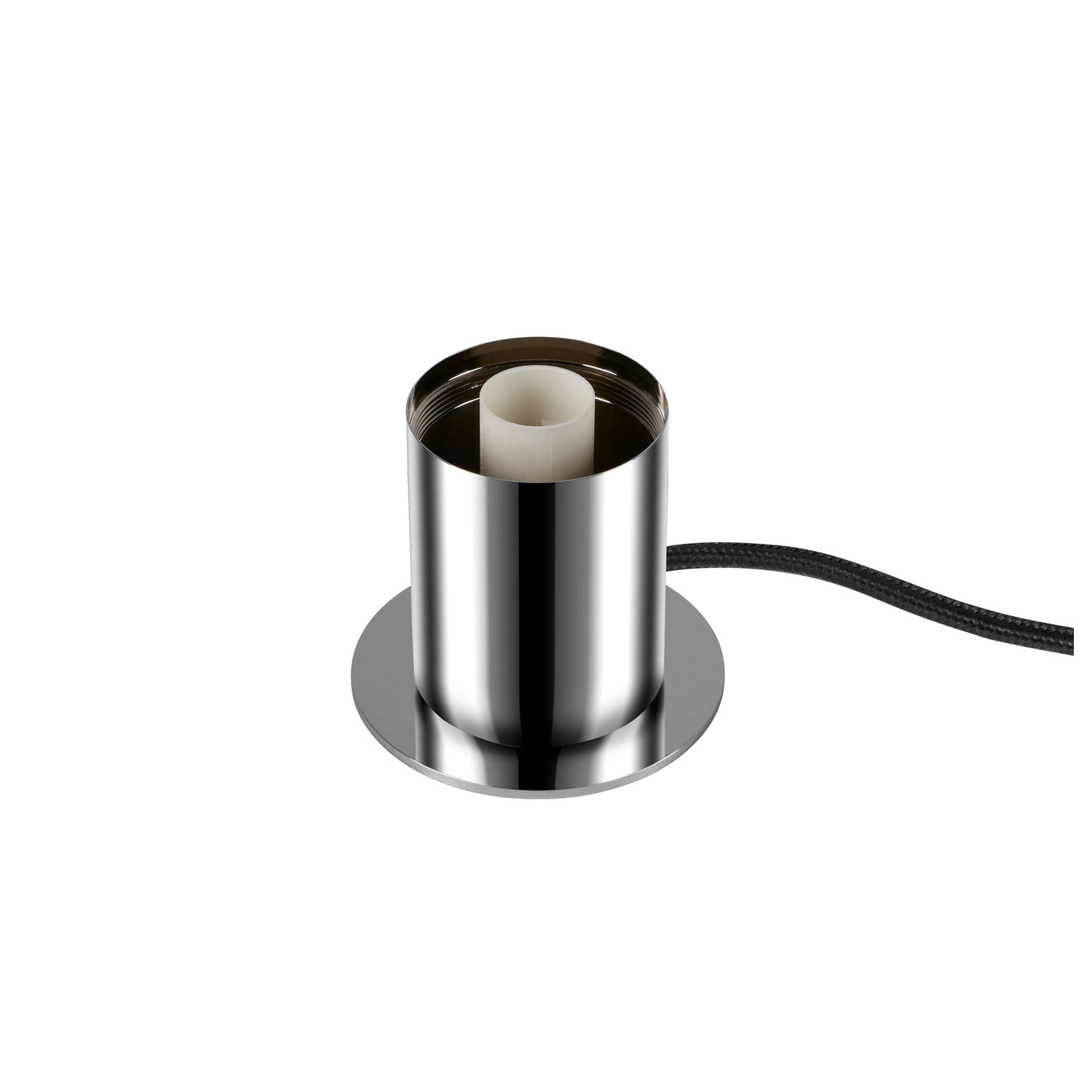 VARYT, Candeeiro de mesa, redondo, 1x máx. 6 W, E14, cromado