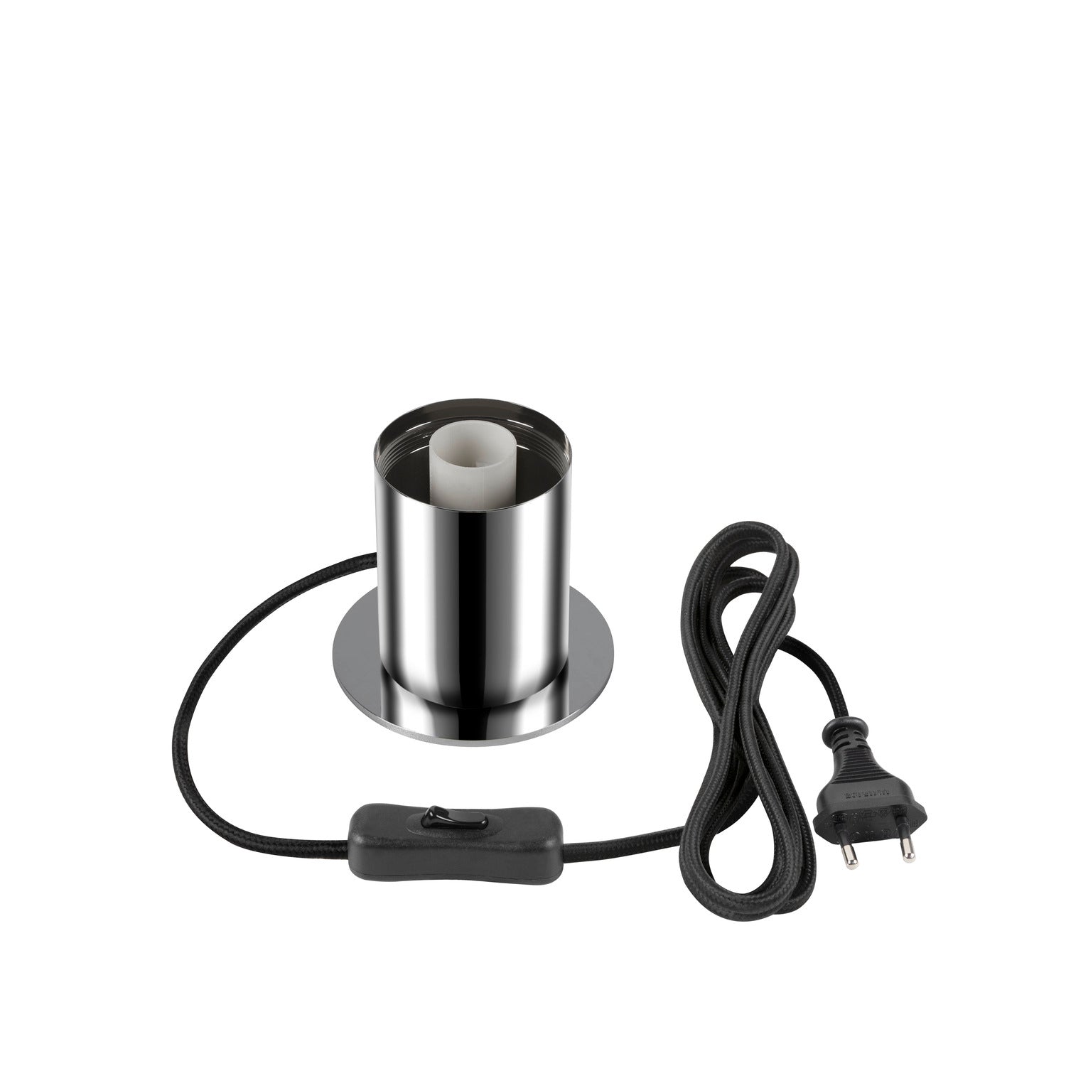 VARYT, Candeeiro de mesa, redondo, 1x máx. 6 W, E14, cromado