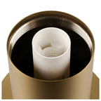 VARYT, Candeeiro de mesa, redondo, 1x máx. 6 W, E14, latão