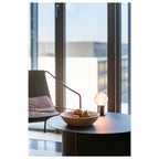VARYT, Candeeiro de mesa, redondo, 1x máx. 6 W, E14, cobre