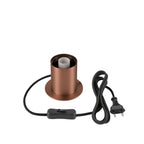 VARYT, Candeeiro de mesa, redondo, 1x máx. 6 W, E14, cobre