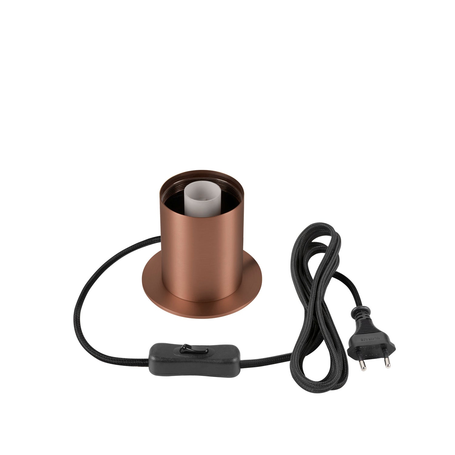 VARYT, Candeeiro de mesa, redondo, 1x máx. 6 W, E14, cobre