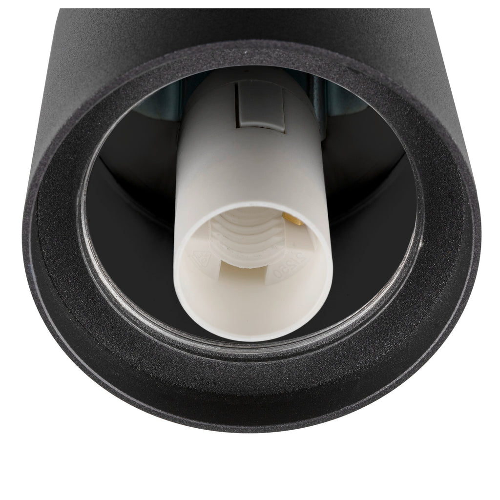 VARYT, Candeeiro suspenso, E14, Comprimento do pendente 150 cm, 1x máx. 6 W, preto