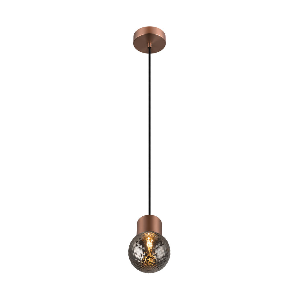 VARYT abajur de vidro, Diamant smoke