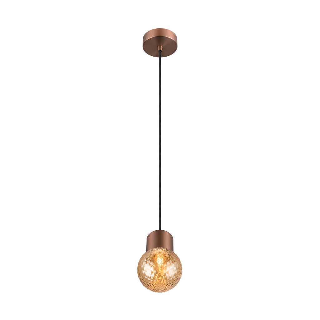 VARYT abajur de vidro, Diamant amber