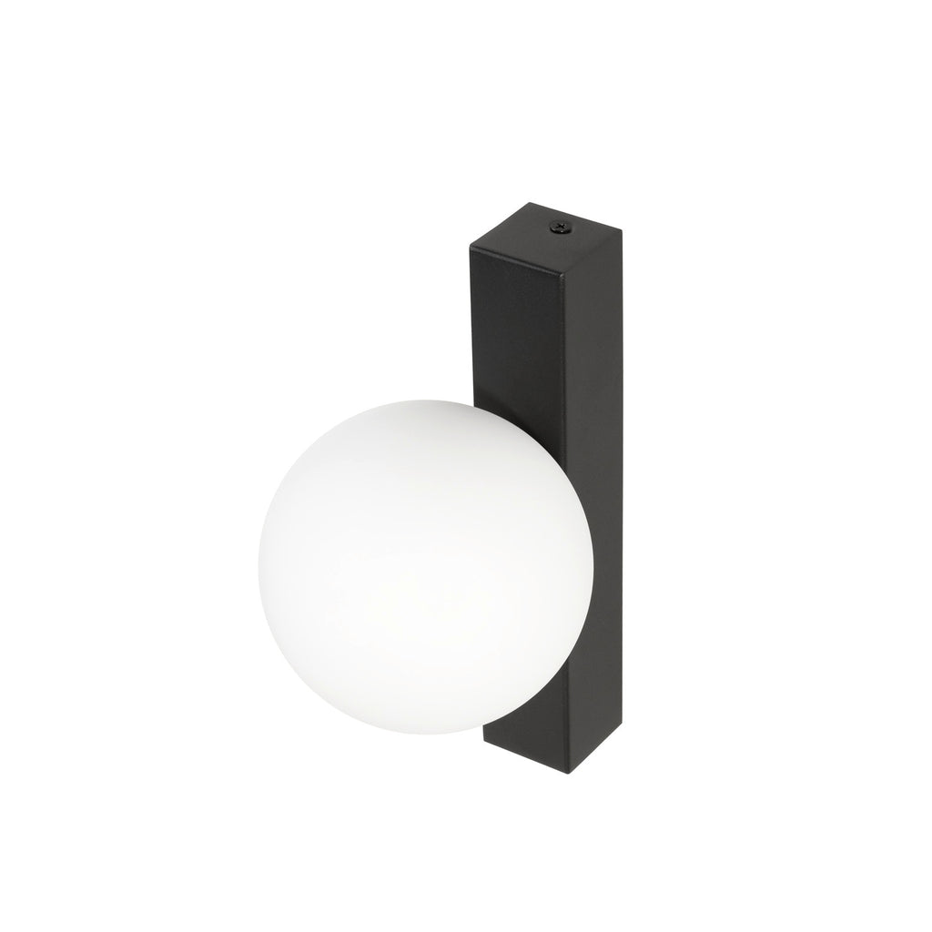 SUN, Aplique de parede, quadrado, 1x máx. 40 W, LED, G9, PHASE, preto