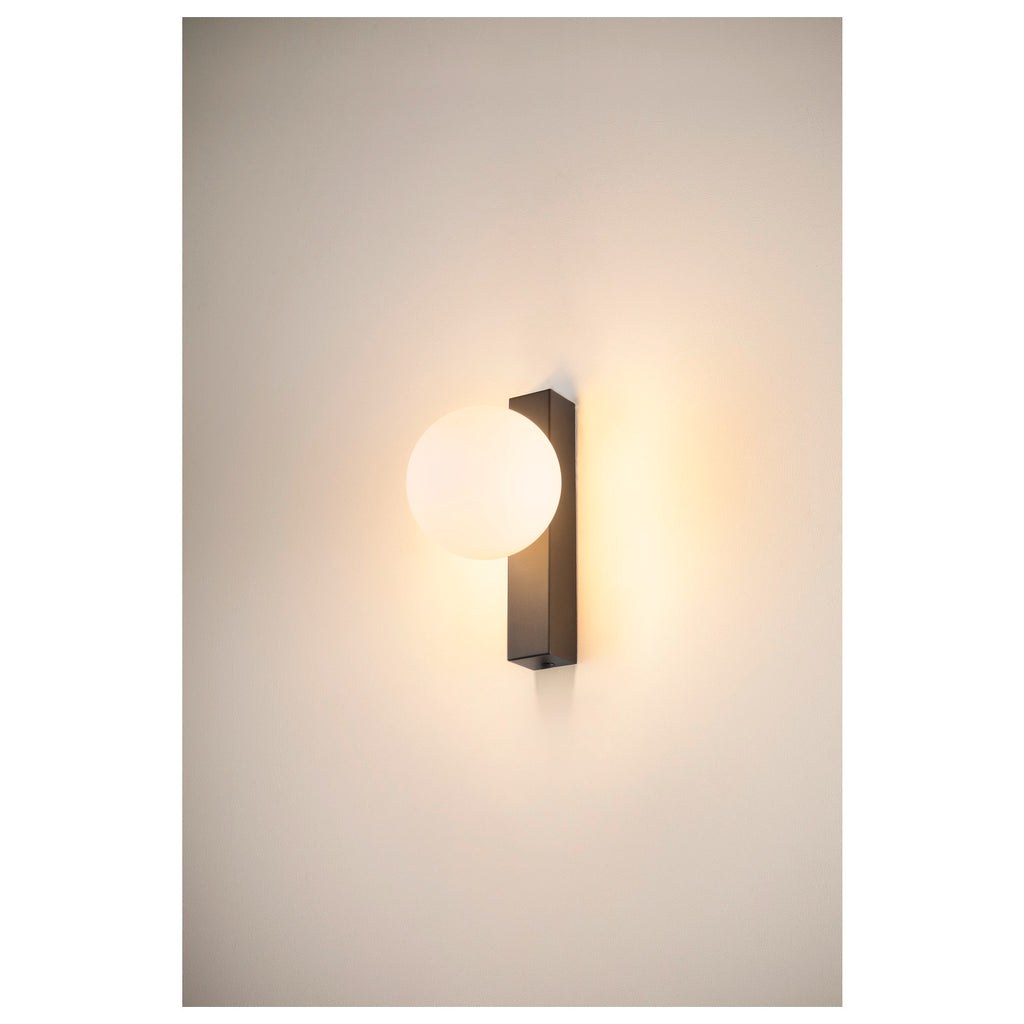 SUN, Aplique de parede, quadrado, 1x máx. 40 W, LED, G9, PHASE, preto