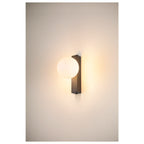 SUN, Aplique de parede, quadrado, 1x máx. 40 W, LED, G9, PHASE, preto