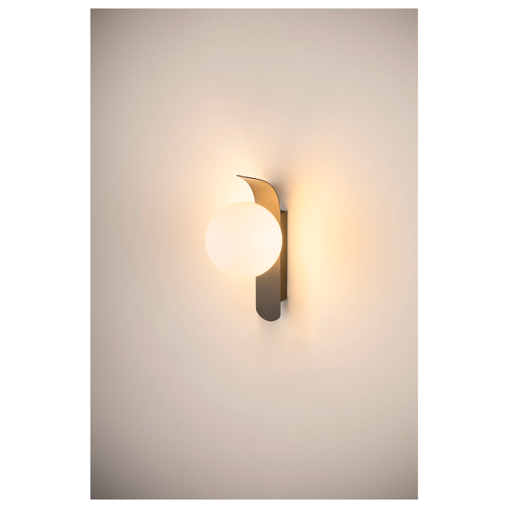 SUN, Aplique de parede, redondo, 1x máx. 40 W, LED, G9, PHASE, preto
