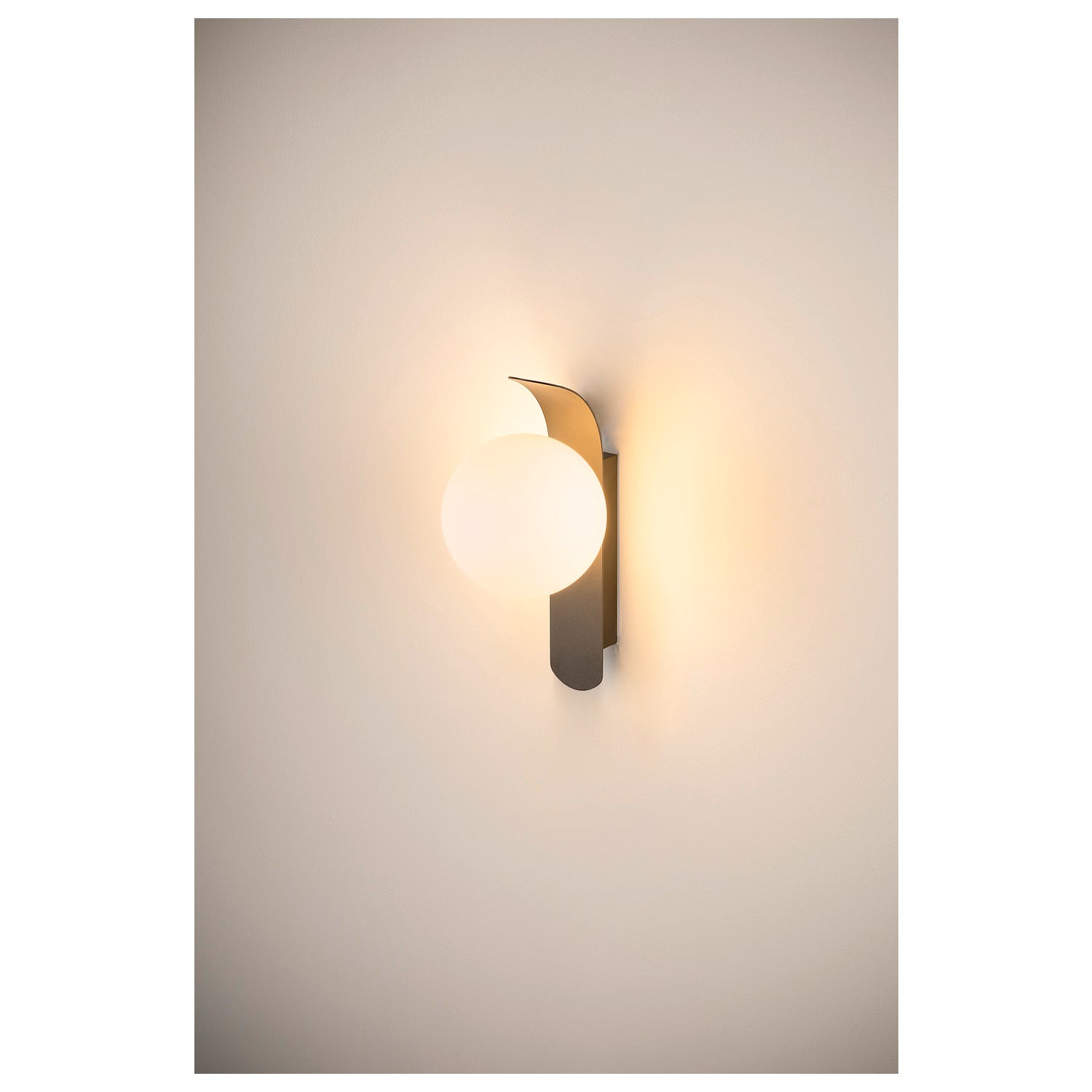 SUN, Aplique de parede, redondo, 1x máx. 40 W, LED, G9, PHASE, preto