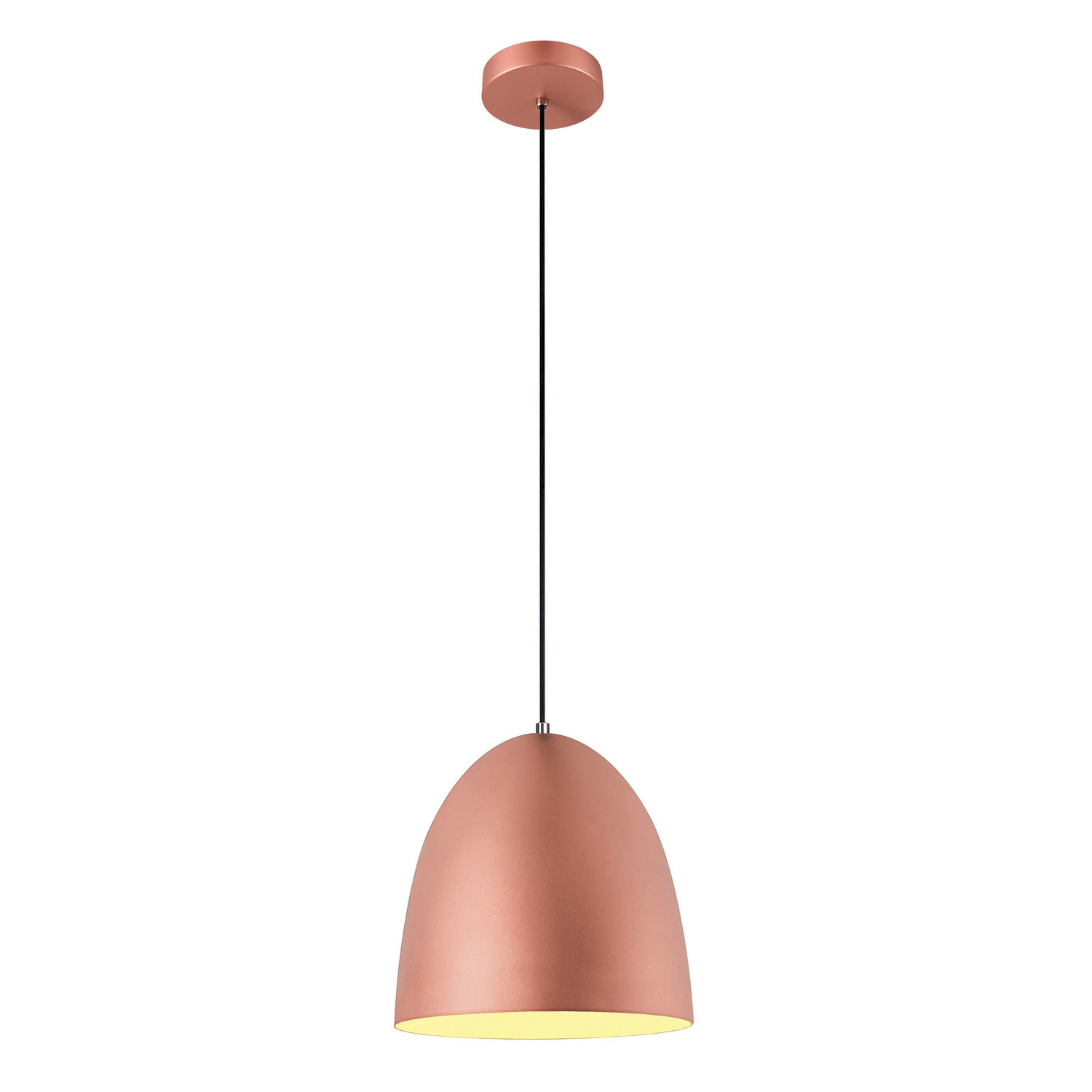 PARA CONE 30, candeeiro suspenso, comprimento do pendente 250 cm, E27, 1x máx. 60 W, cobre / branco
