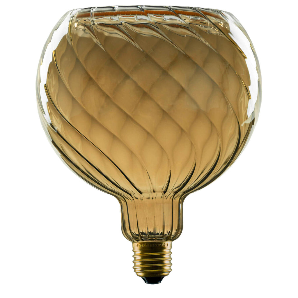 LEUCHTMITTEL - Globo Flutuante LED 150 torcido, lâmpada LED, cinza esfumado, E27, PHASE, 6 W, 1900 K
