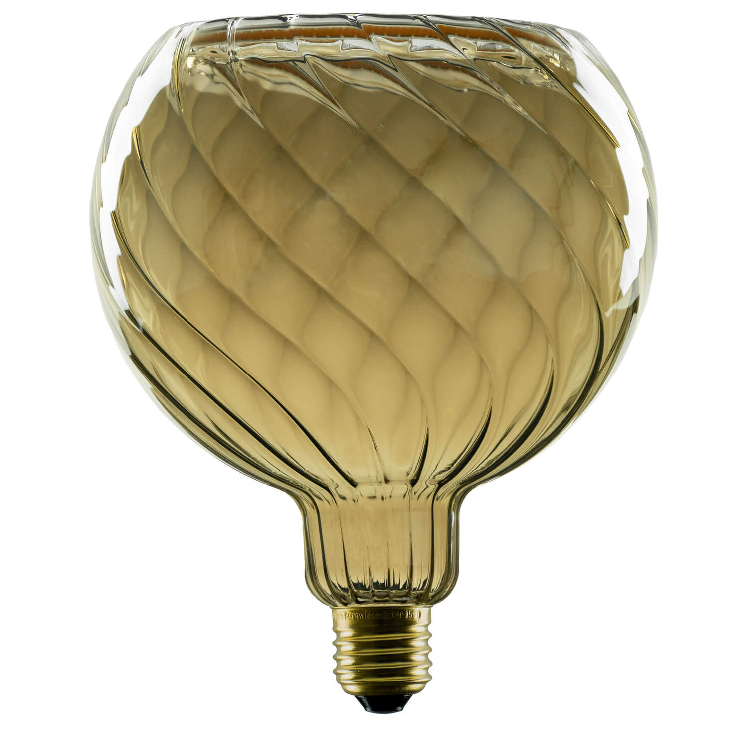 LEUCHTMITTEL - Globo Flutuante LED 150 torcido, lâmpada LED, cinza esfumado, E27, PHASE, 6 W, 1900 K
