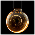LEUCHTMITTEL - LED Ilusão Globo 125 Crescente inclinado, lâmpada LED, esfumado, E27, PHASE, 6 W, 1900 K
