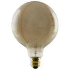 LEUCHTMITTEL - LED Ilusão Globo 125 Crescente inclinado, lâmpada LED, esfumado, E27, PHASE, 6 W, 1900 K