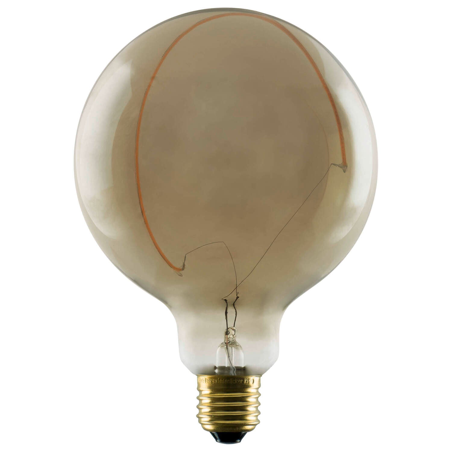 LEUCHTMITTEL - LED Ilusão Globo 125 Crescente inclinado, lâmpada LED, esfumado, E27, PHASE, 6 W, 1900 K