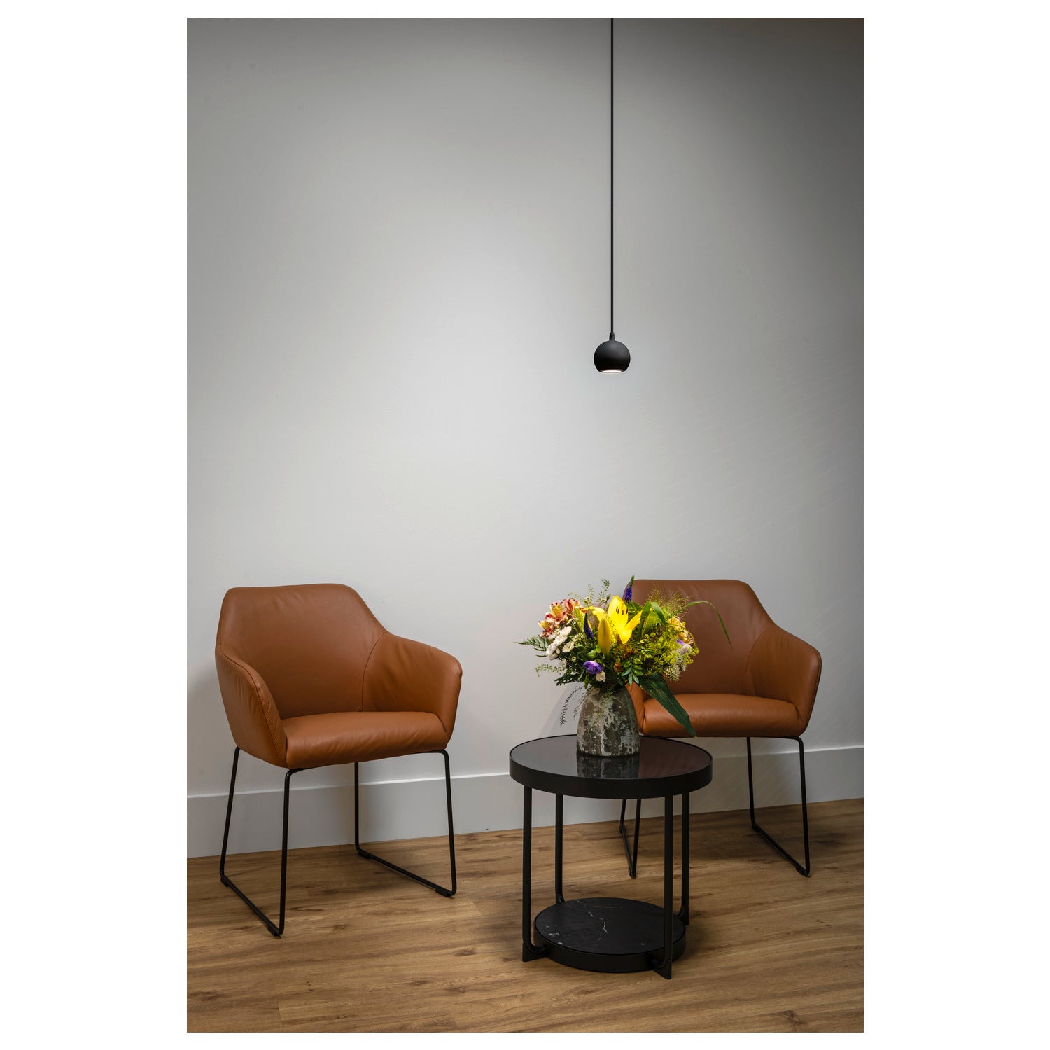 LIGHT EYE® 90, 3~ luminária pendente, GU10, comprimento do pendente 150 cm, 1x máx. 6 W, preto mate