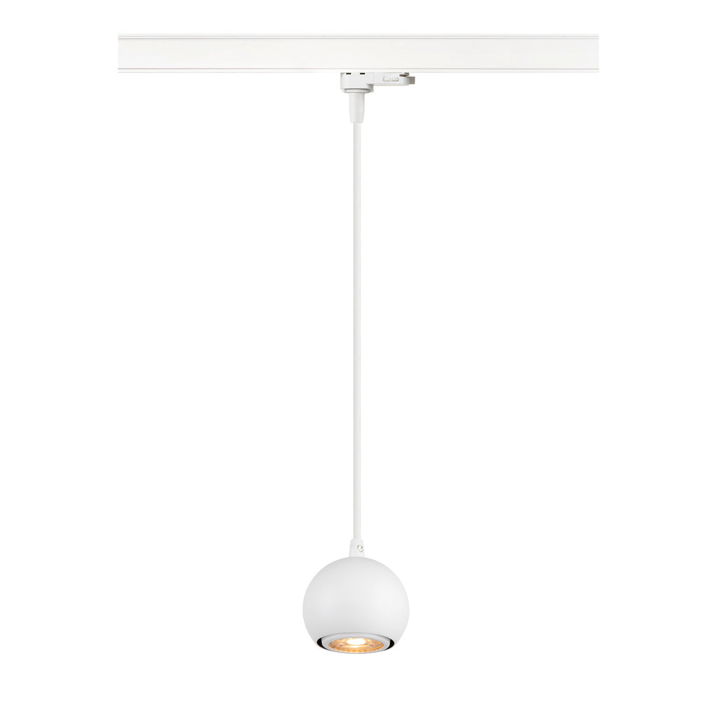 LIGHT EYE® 90, luminária pendente 3~, GU10, comprimento do pendente 150 cm, 1x máx. 6 W, branco mate