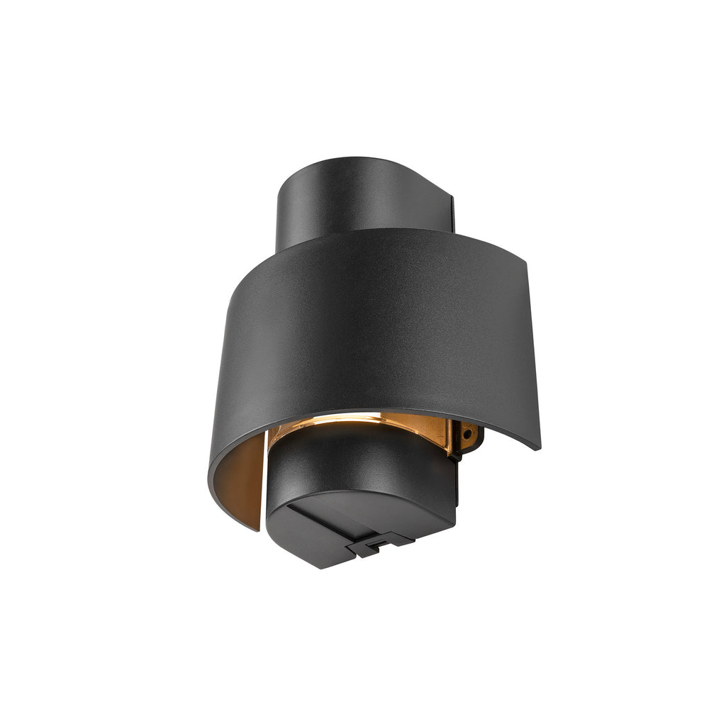 PHOTONI CYL, aplique de parede, cilíndrico, 1x máx. 13 W, E27, preto
