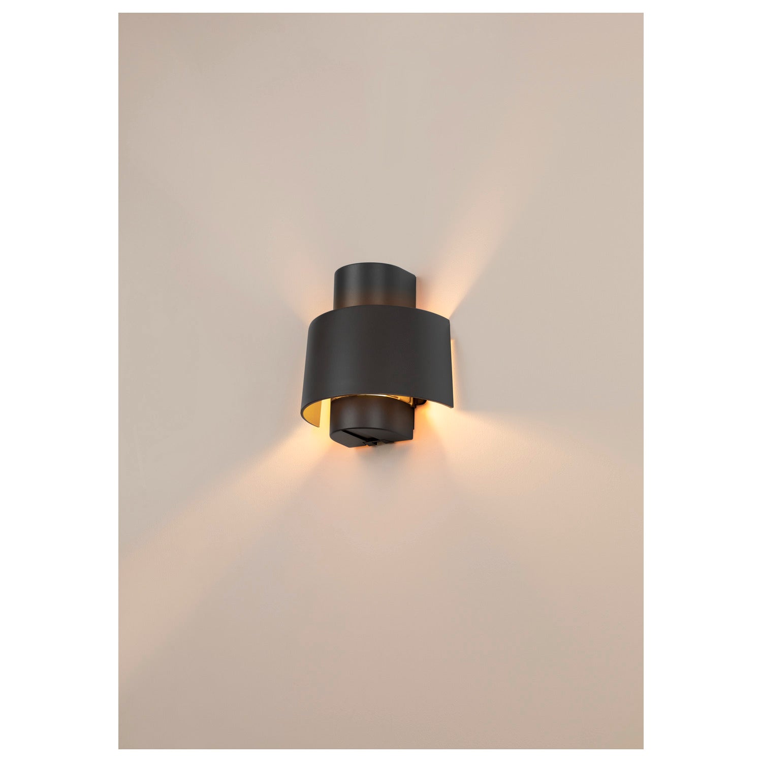 PHOTONI CYL, aplique de parede, cilíndrico, 1x máx. 13 W, E27, preto