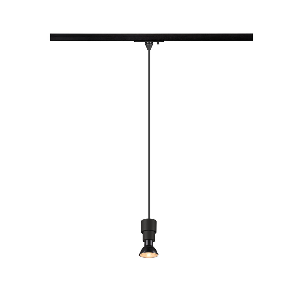 PURI 2.0 Basic, 1~ candeeiro suspenso, GU10, comprimento do pendente 200 cm, 1x máx. 6 W, preto